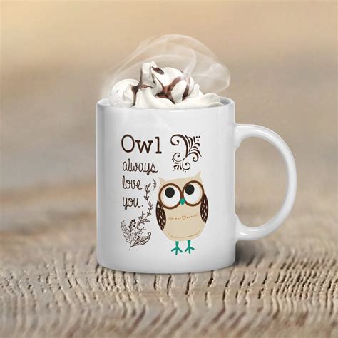 Owl Coffee Mug Owl Mug Owl Coffee Mug Gift Owl Gifts