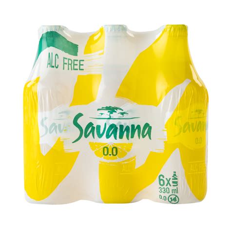 Savanna Alcohol Free Cider 6 x 330 ml bottles | Woolworths.co.za