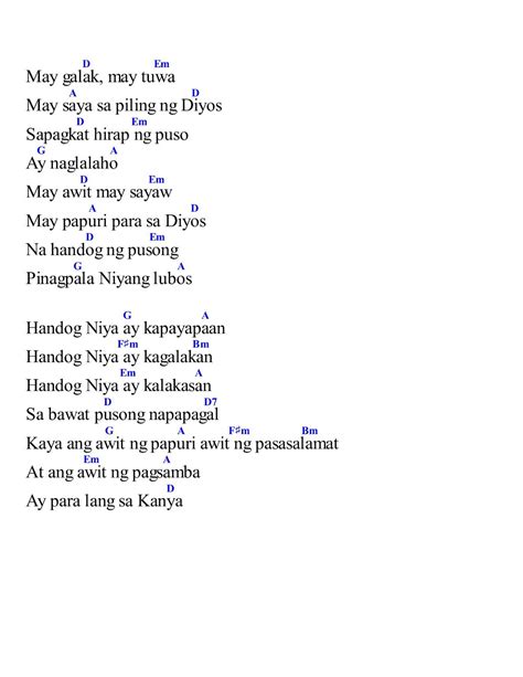 MAY GALAK Lyrics with Chords MP3 Minus One HD Videoke Karaoke ...