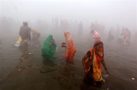 See photos of the devastating pollution in India's holy Ganges River