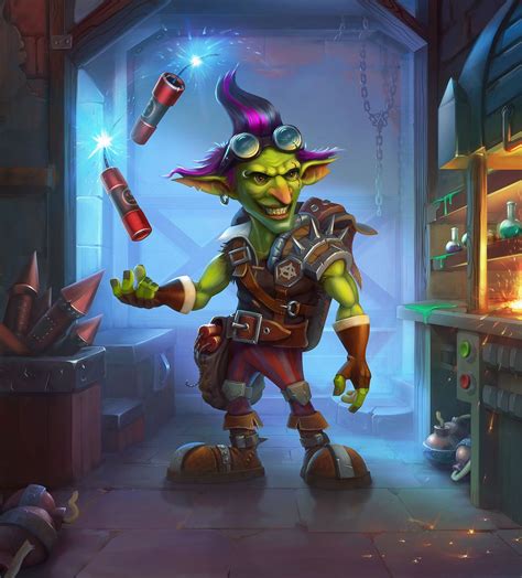 GOBLIN-SAPPER Hearthstone fanart, Viktor Hudkov on ArtStation at https://www.artstation.com ...