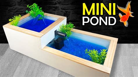 How to Make a MINI POND or WATER FOUNTAIN at Home - YouTube