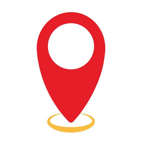 Red Map Pin Vector Icon Clipart Location Symbol 9352085 Vector Art at Vecteezy