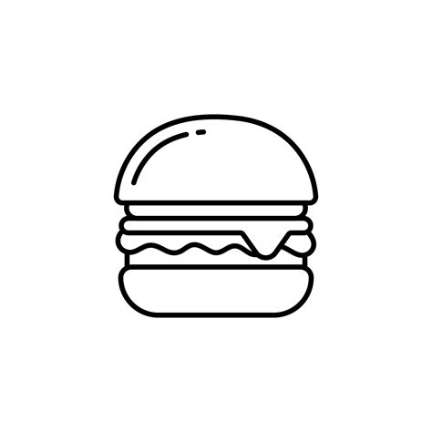 Burger Silhouette Vector Art, Icons, and Graphics for Free Download