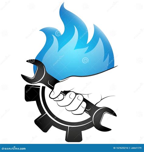 Gas Equipment Repair Symbol Stock Illustration - Illustration of maintenance, equipment: 167625216