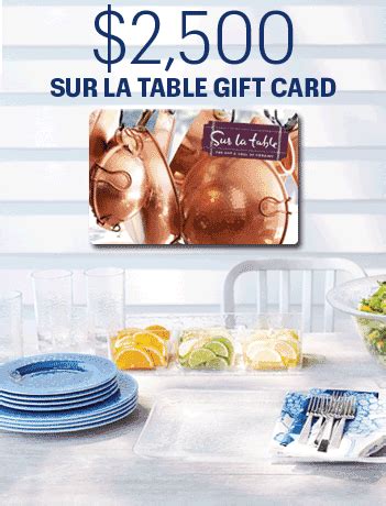 Bon Appetit Sweepstakes - SurLaTable Gift Card Giveaway | Gift card ...