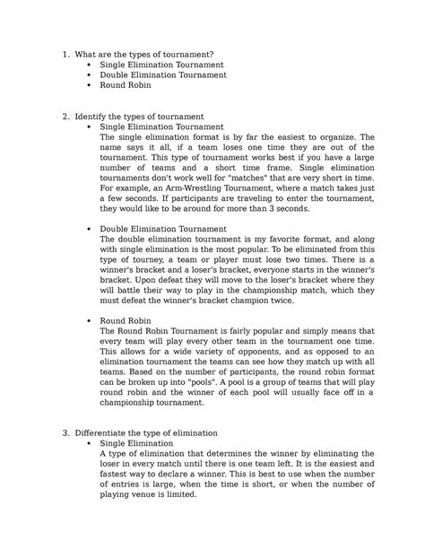 Types of tournament - What are the types of tournament? Single ...