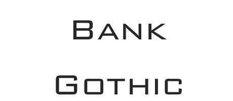 Bank Gothic - Font Family (Typeface) Free Download TTF, OTF ...