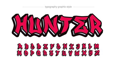 Modern Red Graffiti Tag Text Effect 1185385 Vector Art at Vecteezy