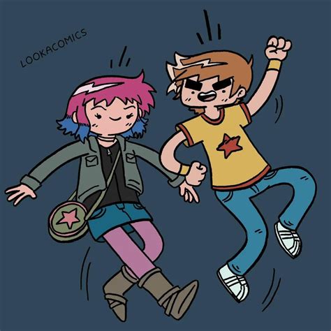 Scott & Ramona fanart I made to celebrate the new animated series!!! (and if you swipe you can ...