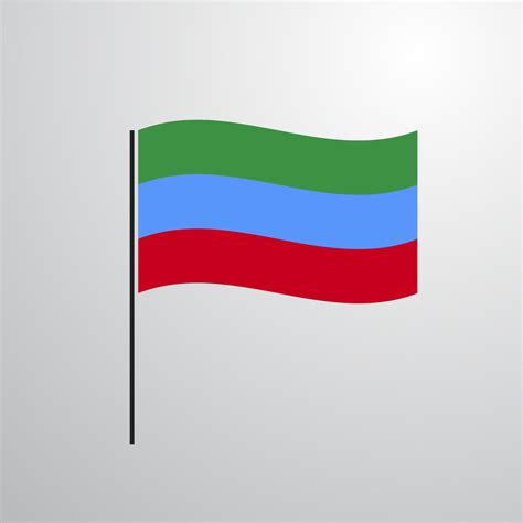 Dagestan waving Flag 14062397 Vector Art at Vecteezy