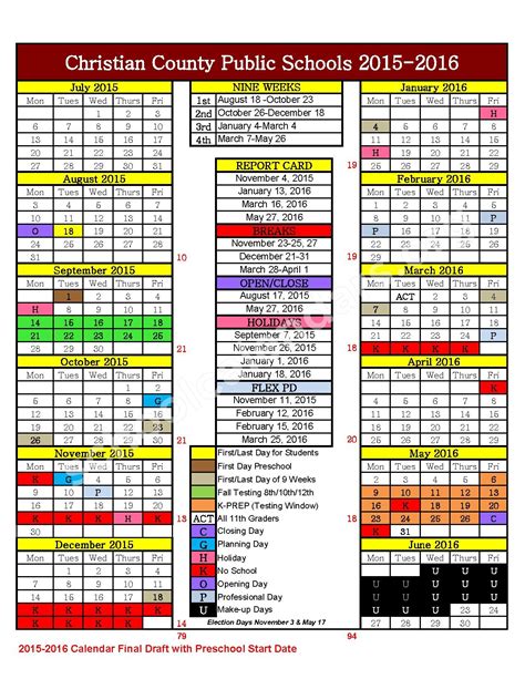 Christian County Public Schools Calendar 2024 - Schoolcalendars.net