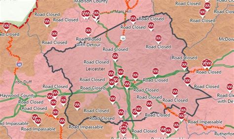 What roads are closed in Western NC? Asheville road closures, detours today