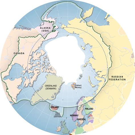 Arctic Area Map, Map of Arctic, Arctic Map