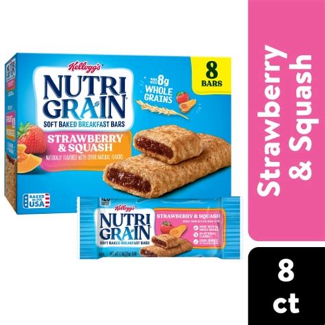 Kellogg's Nutri-Grain Strawberry and Squash Breakfast Bars, 8 ct - Kroger