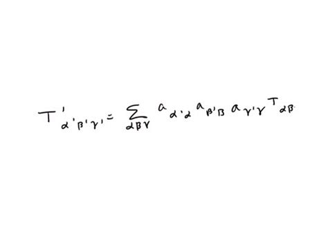 SOLVED: Write the transformation equation for a 3^rd -rank tensor; for ...