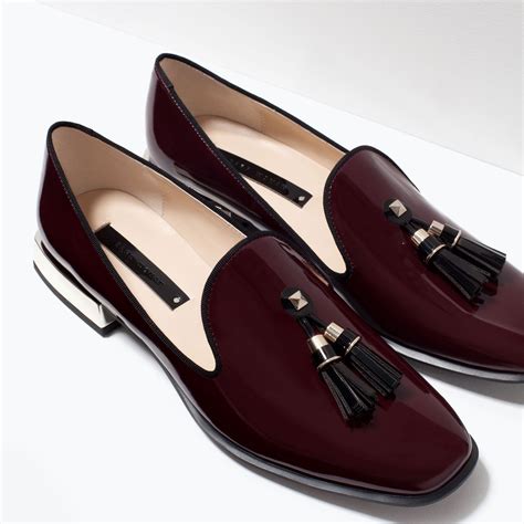 Glossy flat shoes - View all - Shoes - WOMAN | ZARA United States ...