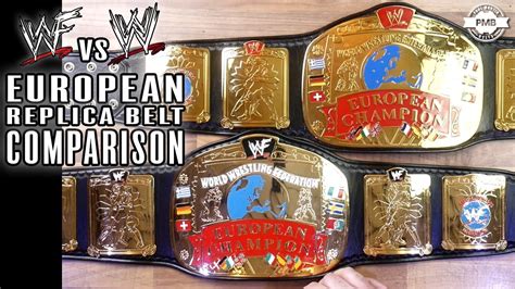 WWF vs WWE European Replica Belt Comparison - YouTube