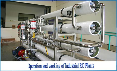 What is the operation of an industrial reverse osmosis Plants