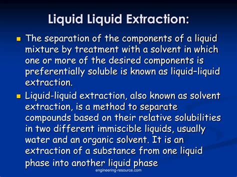 PPT - Liquid Liquid Extraction: PowerPoint Presentation, free download ...