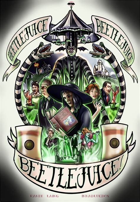 Beetlejuice, Beetlejuice, Beetlejuice! Stunning Fan Art From the Tim Burton Classic - Bloody ...