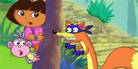 American top cartoons: Dora the explorer Swiper