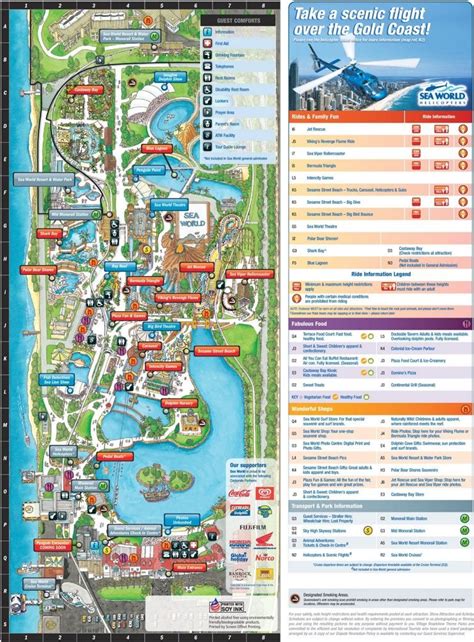 Gold Coast Sea World Park Map