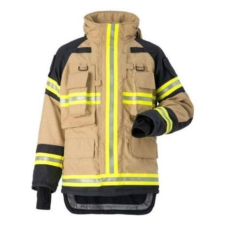 Full Sleeves Polyester Flame Retardant Firefighter Safety Jacket For ...