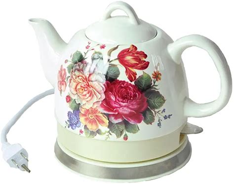 Amazon.com: Ceramic Electric Teapot | Electric tea kettle, Water kettle, Tea pots