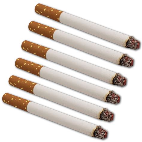 Fake Cigarettes (Pack of 6) - Realistic Movie, Stage & Costume Theatre ...