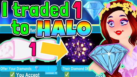 I Traded 💎1 DIAMOND💎 Into A HALO: FULL Series ~Royale High Trading Challenge - YouTube