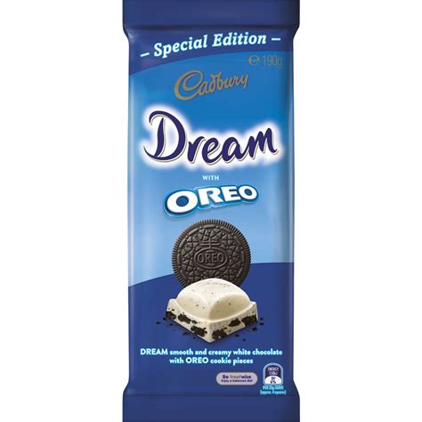 Cadbury Dream Oreo White Chocolate Block 190g | BIG W