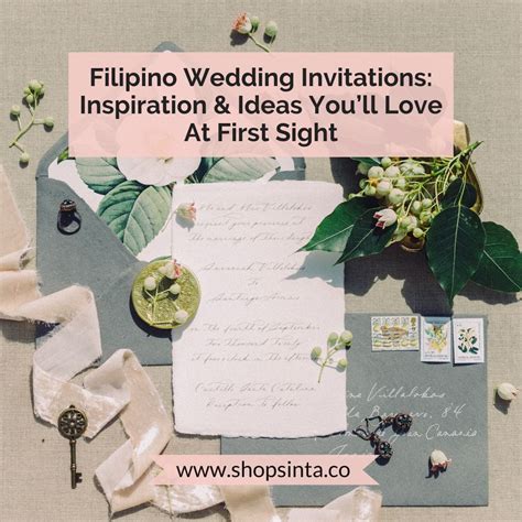 Filipino Wedding Invitations: Inspiration & Ideas You’ll Love At First ...