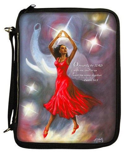 Lady In Red Bible Cover | The Black Art Depot