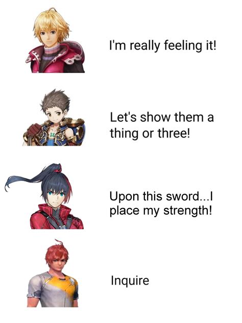 My favorite quotes from XC protags : r/Xenoblade_Chronicles