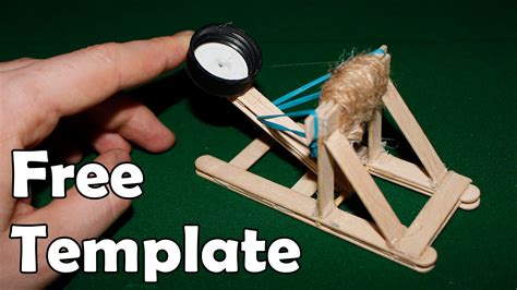 How to make a mini catapult - (Medieval Toy) | Mini catapult, Catapult diy, Catapult project