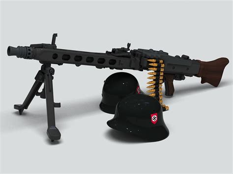 machine gun mg42 3d model