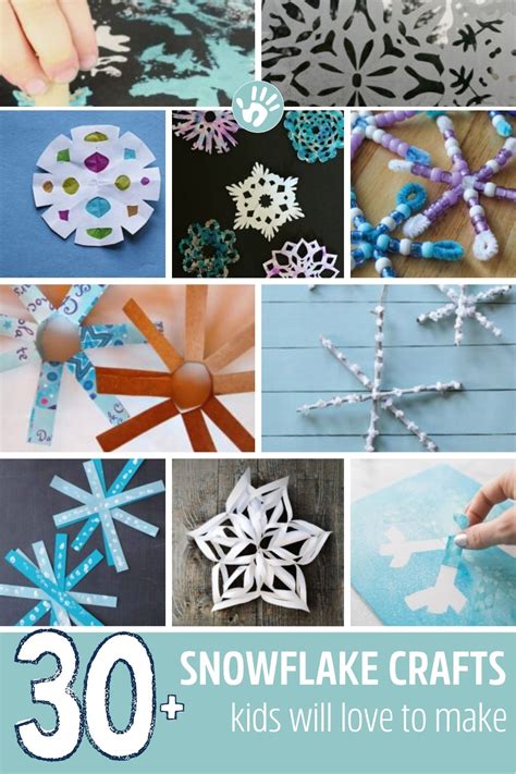 30+ Easy Snowflake Crafts Kids Will Love to Make - HOAWG