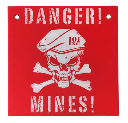 Danger Mines Sign