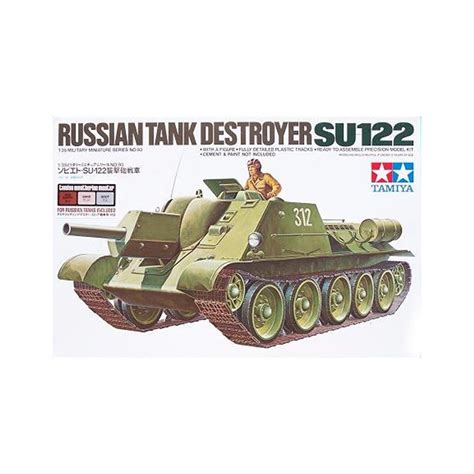 Russian Tank Destroyer SU-122 w/Weathering Master Set - Tamiya 89798 | kingshobby.com