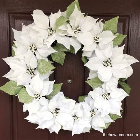 How to Make a Poinsettia Wreath – The How To Mom