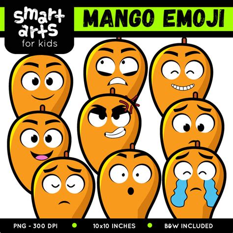 Mango Emoji Clip Art - Educational Clip Arts and Bible Stories