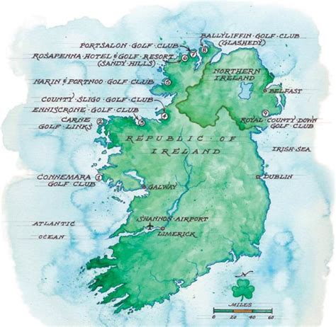 40 Map Of Ireland Golf Courses Ci4n | Ireland golf courses, Golf courses, Map