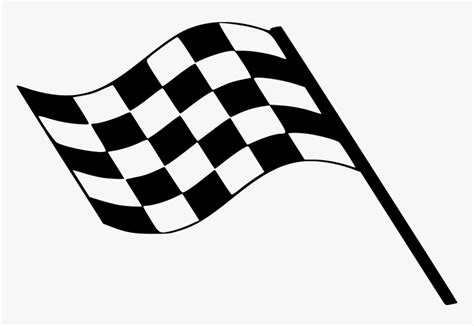 Checkered Flag Start Free Picture - Clip Art Racing Flag, HD Png Download - kindpng