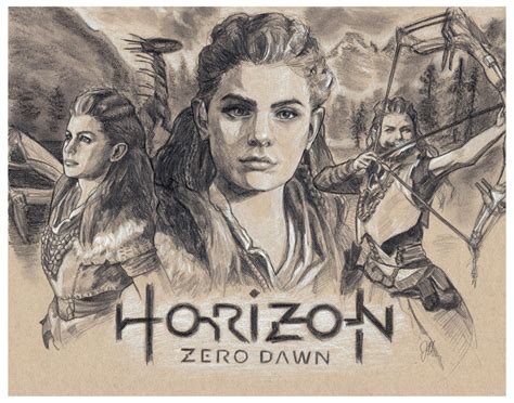 Aloy - Horizon Zero Dawn Fanart by juliaharrison on DeviantArt