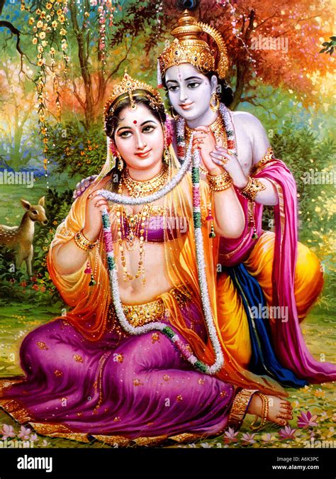 Rama and Sita Hindu Gods Stock Photo - Alamy