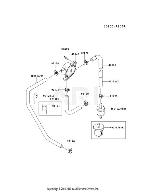 Kawasaki FR691V-BS19 4 Stroke Engine FR691V Parts Diagram for FUEL-TANK ...