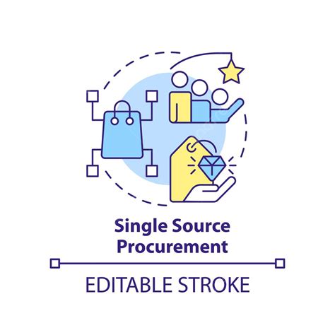 Single Source Procurement Concept Icon Product Drawing Web Vector, Product, Drawing, Web PNG and ...