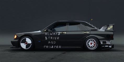 A$AP rocky unveils 'need for speed' mercedes-benz 190E