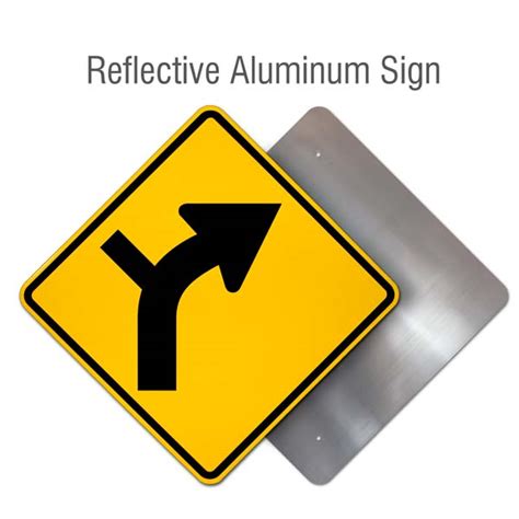 Right Combination Curve / Side Road Intersection Sign - Save 10%